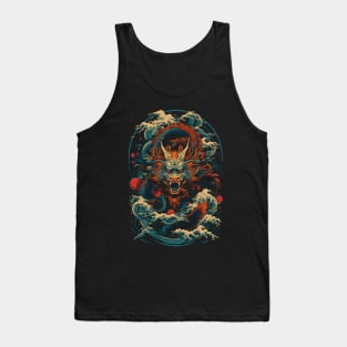 Japanese Dragon Art Tank Top